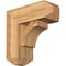 Ekena Millwork Westlake Craftsman Rough Sawn Bracket w/ Offset Brace, Western Red Cedar, 8"W x 20"D x 20"H BKT0806X20X20WTL04RWR - alternate 1